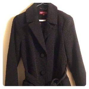 Black Cheetah Long Tie Waist Coat